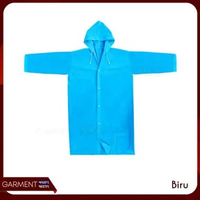 Jas Hujan Korean Style Raincoat Eva Transparant Unisex Mantel Dewasa Portable Warna Warni Ringan Dip