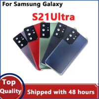 Back Glass Cover For Samsung Galaxy S21 Ultra G998 Replacement Rear Glass For Samsung Galaxy S21Ultra with camera lens