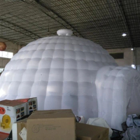 8mD White Giant Inflatable Igloo Dome Tent with 1 Entrance for Outdoor Party Events Favorite