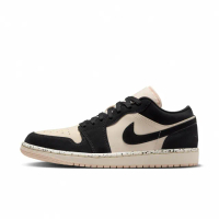 【NIKE 耐吉】WMNS AIR JORDAN 1 LOW 女鞋 休閒鞋 運動鞋 奶茶粉 黑(DC0774003)