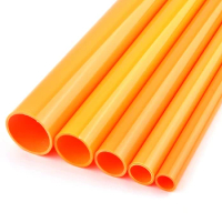 20~50mm Orange PVC Pipe Aquarium Fish Tank Water Tube Fittings Garden Irrigation Watering Hydroponic