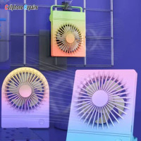 2023 Mini Desktop Fan USB Portable Rechargeable Electric Cooling Fans with 3 Speeds Powerful Wind Offices Fan Repair Table Light