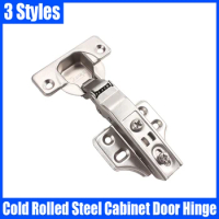 1PCS Cold Rolled Steel Cabinet Door Hinge Hydraulic Damper Buffer Soft Close Quiet Wardrobe Door Hinge Furniture Hinge