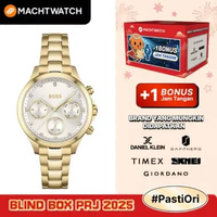 Jam Tangan Wanita Hugo Boss Hera 1502628 Ladies Silver Dial Gold Stainless Steel Strap Gold