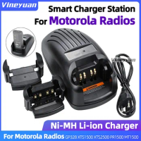 JMNN4024 HNN9008A PMNN4077C PMNN4424AR PMNN4409AR NNTN8129AR Battery Smart Charger Station For Motorola GP328 XTS1500 Radios