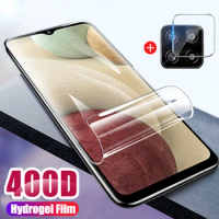 2 in 1 Hydrogel Film For Samsung A12 Nacho A22 A32 A42 5G Screen Protector Films For Galaxy M12 M22 M32 M62 Film Not Glass