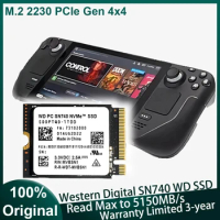 WD Western Digital PC SN740 NVMe 2TB M.2 2230 PCIe Gen 4x4 Internal SSD Solid State Drives for Steam Deck Rog Ally GPD Tablet