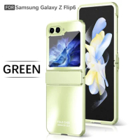 Electroplating Hinge Protection Phone Case for Samsung Galaxy Z Flip 6 5 4 3 Flip6 Flip5 Flip4 Flip3 Protective Shell Cover