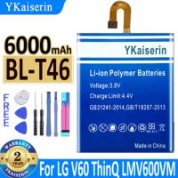 6000mAh YKaiserin New BL-T46 Battery for LG V60 ThinQ LMV600VM V600VM V600QM5 Phone Batteria Batterij + Tracking Number