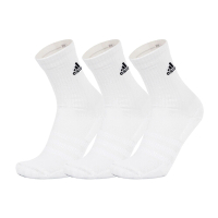 【adidas 愛迪達】襪子 中筒襪 運動襪 9雙組 白 HT3446(2771)