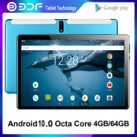 New 10.1 Inch Tablet Pc Android 10.0 Octa Core 4GB RAM 64GB ROM Tablets Google Play WiFi Bluetooth GPS Android 4G LTE 10 Inch
