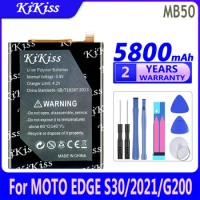 5800mAh KiKiss Powerful Battery MB50 For Motorola Moto EDGE S30/2021/G200 XT2175-2 Mobile Phone Batteries