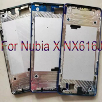 LCD Holder Screen Front Frame For ZTE Nubia X NX616J Housing Case Middle Frame No Power Volume Buttons For Nubia X nubiax nx616j