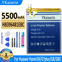 5500mAh YKaiserin Battery HB396481EBC For Huawei Honor 5X/Ascend G7 Plus G7Plus/G8/G8X Bateria