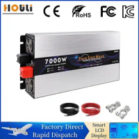 12v 24v 48v To AC 220v 230v Pure Sinus Wave Inverter Portable Power Bank Converter 3000W 5000W 6000W 7000W Solar Car Transformer