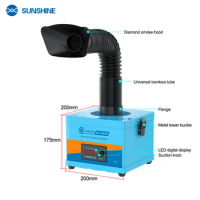 SUNSHINE SS-6605 Fume Extractor Soldering Smoke Purifier Special Smoking Absorber for Mobile Phone Welding Smoke Purifier