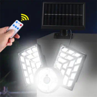 180° Wide-Angle Lighting Solar Street Lights Outdoor Waterproof Motion Sensor Wall LED Lamp 3 Lighting Mode Solar Powered Lights