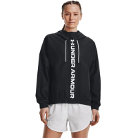 【UNDER ARMOUR】UA官方直營 女 Rush Woven 連帽外套_1369845-001(黑色)