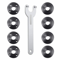 9Pcs Angle Grinder Flange Nut Angle Grinder Wrench Kit 5/8-11 Flange Metal Lock Nut For Grinder Replacement Parts Accessories