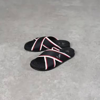 Sandal CHRISTIAN LOUBOUTIN HOT CROSS RIBBON FLAT WHITE RED BLACK SANDAL 100% ORIGINAL 41