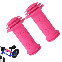 Bike Grips Bike Handle Grips Non-Slip Rubber Replacement Handlebars For Child Kick Scooters Bike Rocking Car 3 Color Available 1