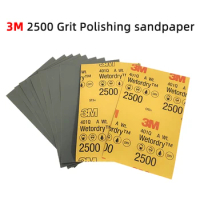 3M401Q Beauty Sandpaper 2500grit 50pcsCar Fine Grinding Polishing Sand Peel 139x228mm Wet And Dry Dual Use Hardware Sanding