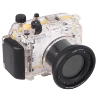 Scuba 40M 130ft Dive Housing Underwater Waterproof Camera Case For Sony RX100 Camera