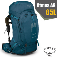 OSPREY Atmos AG 65 專業網架輕量登山背包.適登山健行_ 氣壓藍 R