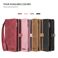 Wallet PU Leather Phone Case For Samsung Galaxy S21 Plus Ultra S21FE S21 S21Ultra Case