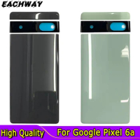 Pixel6a For Google Pixel 6a Back Battery Cover Replace Parts For Pixel 6a Back Glass Strips GX7AS For Pixel 6a Back Camera Lens