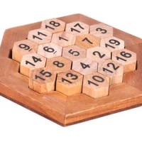 Aristotle's Number Puzzle Classic IQ Brain teaser Logic Wooden Puzzles Math Game for Adults Children