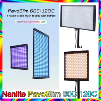 Nanlite PavoSlim 60C /120C / RGB LED Panel Light Slim Panel for Live Streaming Studio Light Outdoor Fill Lighting New