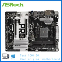 For ASRock X370 Pro4 Computer USB3.0 M.2 Nvme SSD Motherboard AM4 DDR4 X370 Desktop Mainboard Used