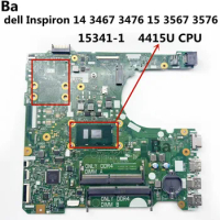 For Dell Inspiron 14 3467 15 3567 LAPTOP Motherboard 15341-1 Mainboard With 4415U CPU
