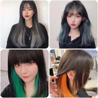 Combo 2 line tóc giả kẹp line loại tốt nhiều màu sắc nổi bật hot nhất hiện nay - tóc kẹp highlight c