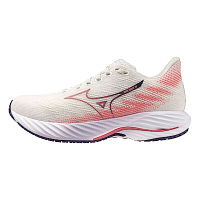 Mizuno Wave Rider 28 Sw [J1GD240675] 女 慢跑鞋 超寬楦 彈力 支撐 緩震 米 粉紫