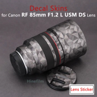 85 1.2 Lens Premium Decal Skin for Canon RF85 F1.2 L USM Lens Protector Anti-scratch Cover Film Wrap Sticker
