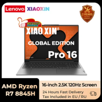 Lenovo laptop Xiaoxin Pro 16 AI Ultrabook AMD Ryzen 7 8845H 16GB/32GB LPDDR5X 1T/2T SSD 16-inch 2.5K 120Hz Screen Notebook PC