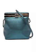 Chanel 二手香奈兒CC金屬小牛皮化妝包