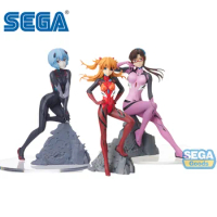 SEGA Original EVANGELION Anime Figure Asuka Langley Soryu Ayanami Rei Action Figure Toys for Kids Gift Collectible Model Dolls