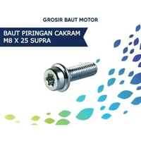 Baut Bintang Dudukan Kaliper Rem Cakram Motor M8x25 ISI 5 PCS