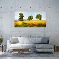 【御畫房】稻穀豐收 國家一級畫師手繪油畫60×120cm(VF-143)