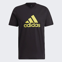 Adidas Messi Bos Tee [HD9868] 男 短袖 上衣 T恤 運動 足球 棉質 愛迪達 黑黃