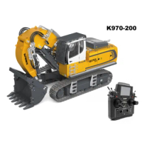 HUINA 1/14 Kabolite Front Shove K970 200 Metal Hydraulic RC Excavator Finished Painted Construction Vehicle Adult Toy