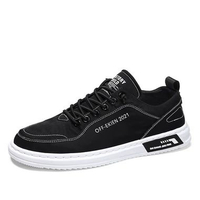 Sepatu Sneakers casual Terbaru Pria Sepatu Kuliah Keren Sepatu Pria 43 Hitam