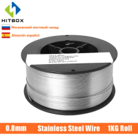 HITBOX Mig Wire Stainless Steel Wire 0.8mm 1KG Roll Gas Welding Wire ER308 Suitable For HITBOX Mig Series Tool Accessories