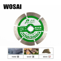 WOSAI 110mm Diamond Cutting Blade Continuous/ Segmented/ Turbo Rim Dry Wet Circular Saw Angle Grinder Disc for