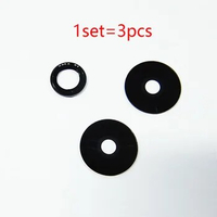 1set/3pcs Rear Back Camera Glass Lens For Xiaomi Redmi 12 Replacement With Adhesive Sticker
