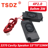 1Pair 3370 8Ohm 3W Advertising LCD TV Speakers Box Loudspeaker 8 Ohm 3 Watt Rectangle Cavity Speaker For MP3 Decoder Board TV
