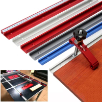 300-1000MM Aluminium alloy T-tracks Slot Miter Track Jig Miter Bar Slider Table Saw Router Table T-Slot Woodworking Tools DIY